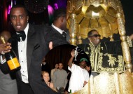 被捕前，在吹牛老爹星光熠熠的派对上:Jay-Z、布兰妮、卡戴珊姐妹、伊万娜·特朗普